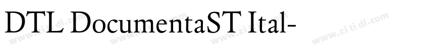 DTL DocumentaST Ital字体转换
